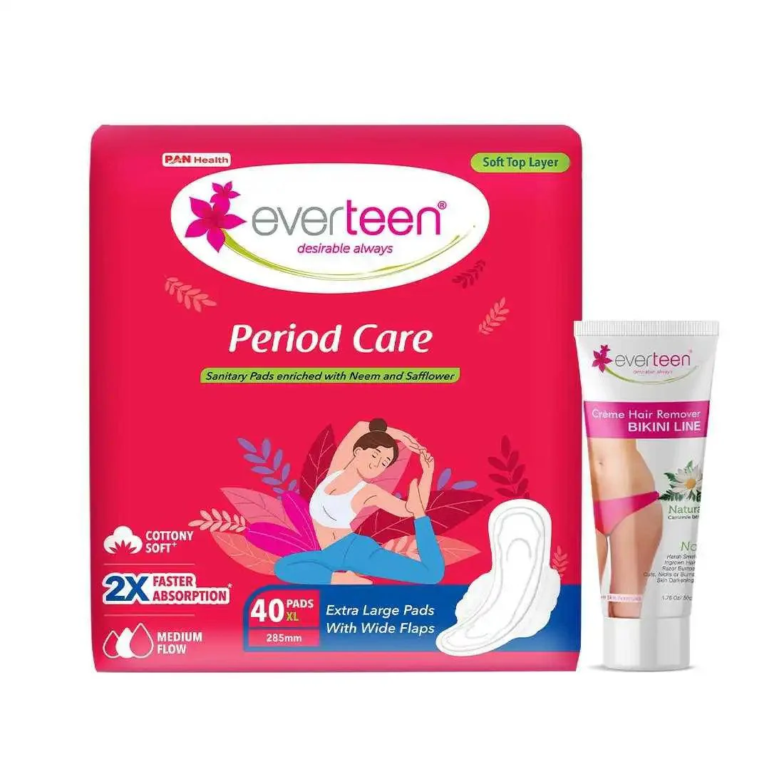 everteen-period-care-xl-soft-40-pads-and-natural-bikini-line-hair-remover-cream-50g-everteen-neud-com-1