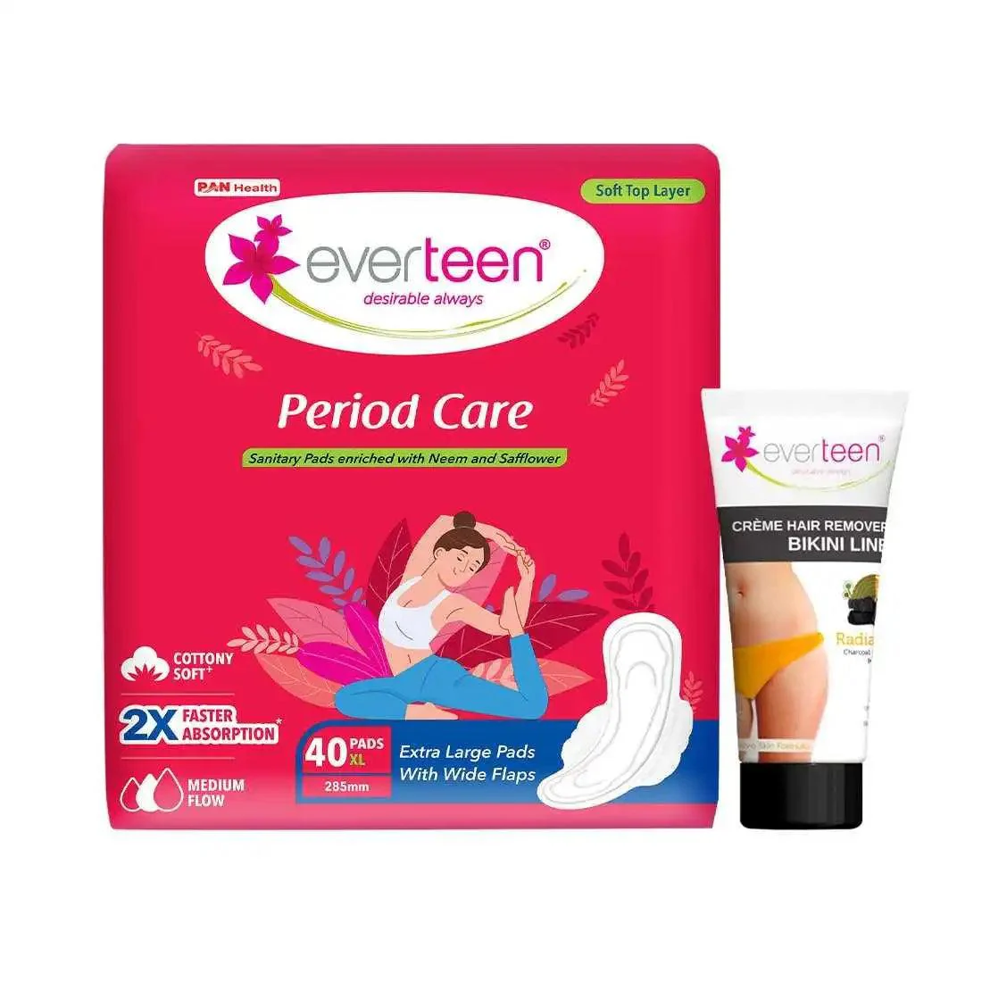 everteen-period-care-xl-soft-40-pads-and-radiance-bikini-line-hair-remover-cream-50g-everteen-neud-com-1